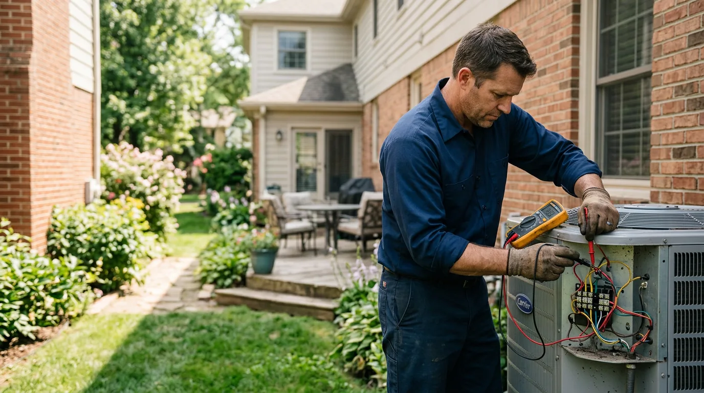 HVAC technician working near Perryton, TX